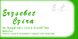 erzsebet czira business card